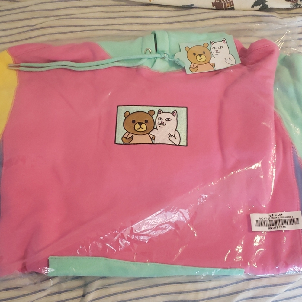 Teddy Fresh x RIPNDIP Colorblock Hoodie